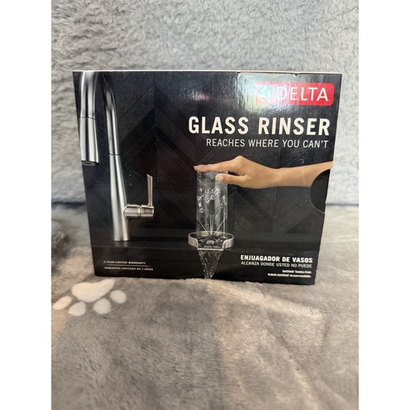 Delta Glass Rinser for Kitchen SinkSpotShield Stainless FinishNew In Box